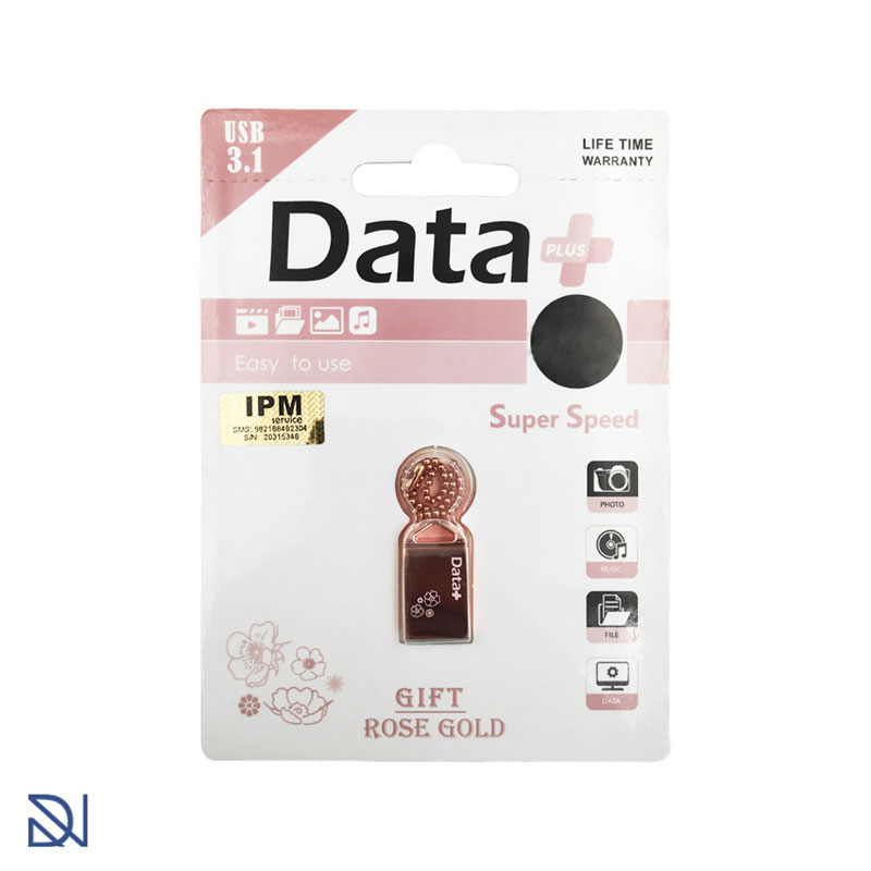 فلش 64 گیگ دیتا پلاس Data+ Gift Rose Gold USB3.1